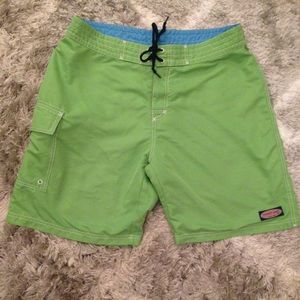 Vineyard Vines Men's Green Board Shorts.
